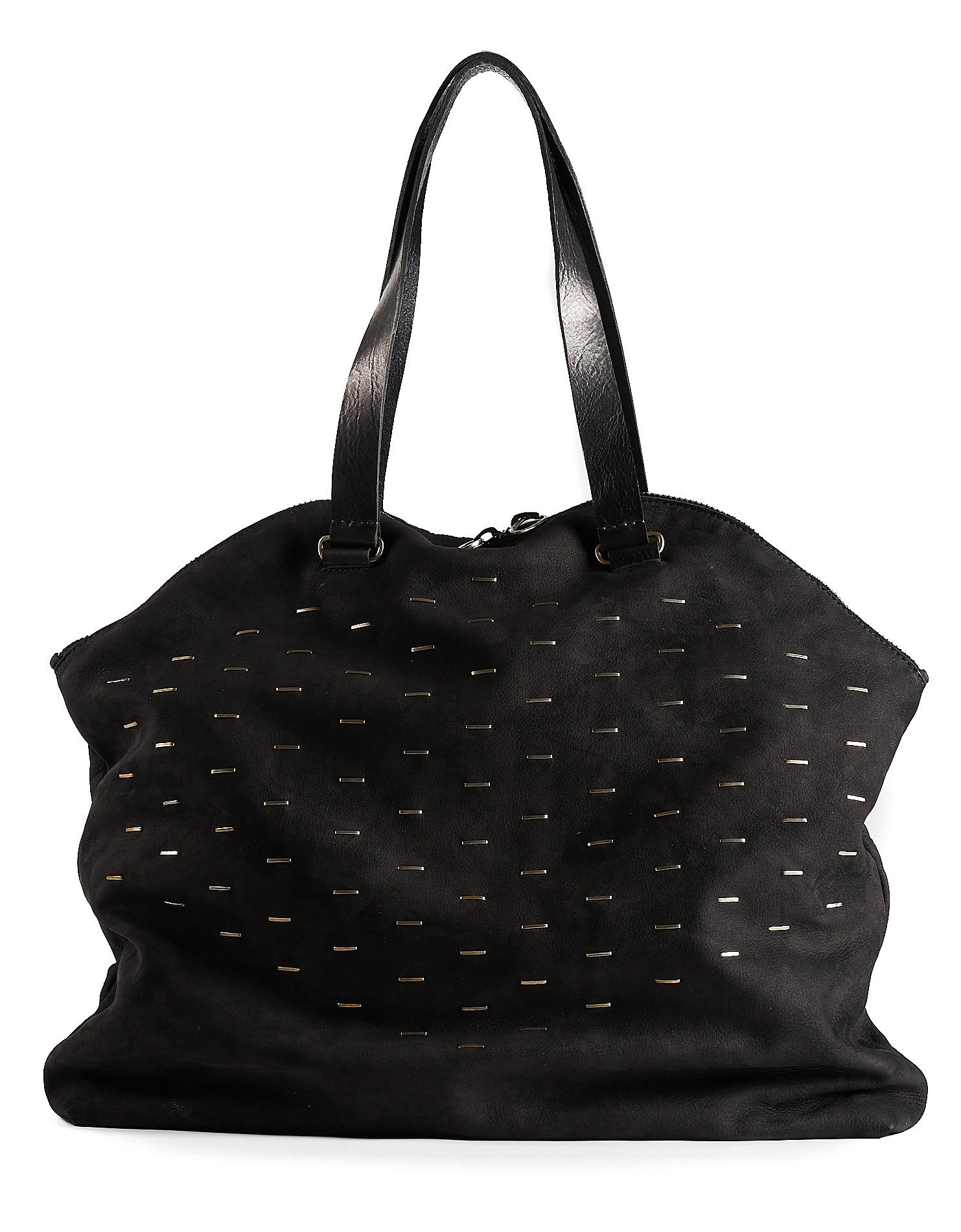 daniele basta leather and silver bags - FRONT